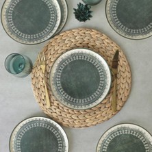 Uravas Store Keramika Maya Nordic Pasta Tabağı 22 cm 6 Adet 20789