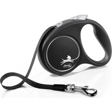 Uravas Store Flexi Black Design S Beden Siyah 5mt Şerit Tasma