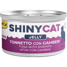 Uravas Store Gimcat Shinycat Konserve Kedi Maması - Tuna Balıklı Karidesli 70GR