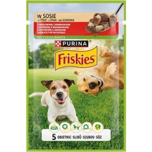 Uravas Store Friskies Yetişkin Köpekler Için Sığır Etli Sebzeli Yaş Mama 85 Gram