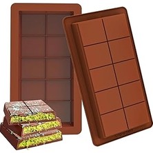 Uravas Store Orret Home Dubai Çikolatası Kalıbı, Silikon Çikolata Kalıbı, Kadayıflı ve Çıtır Çikolatalar Için Kolay Çıkarma Kalıp, Esnek ve Dayanıklı Mutfak Aksesuarı (2 Adet)