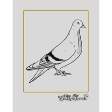 Uravas Store Sketchbook: Bird Sketch, Large 8.5" x 11", 110 Pages, Perfect For Everyone, Crayons, Pencils, Drawing And Sketching