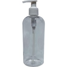 Uravas Store Paradise 1 Adet 400 ml Sıvı Sabun ve Dezenfekten Pompalı Şeffaf Boş Pet Şişe