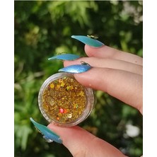 Uravas Store Glitter Jel Far Simli Gold(Sari) Parlak Glitter, SERASHINEGOZFARI158