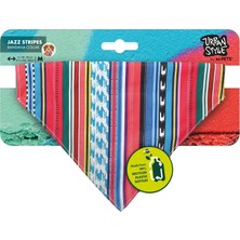 Uravas Store M-Pets Urban Style Jazz Strıpes Bandana Collar (M)