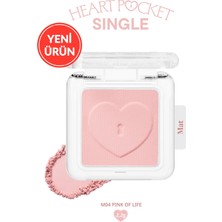 Uravas Store Perıpera Kişiselleştirilebilir Mat Tekli Far Heart Pocket Single M04 Pink Of Life, 111653