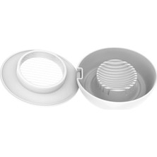 Uravas Store Fiskars Yumurta Kesici, Plastik/paslanmaz Çelik, 13,3 x 12 x 4,2 Cm, Fonksiyonel Şekil, Beyaz, 1016126