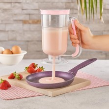 Uravas Store Hamur Porsiyonlayıcı, Kek Dağıtıcı, Krep Kabı, Muffin Aparatı, Waffle Kabı, Pancake Porsiyonlayıcı, Ölçülü Kap, Mutfak Yardımcısı, Pratik Mutfak Ürünü, Damlatmaz Kap, Pişirme Kabı, Tatlı Aparatı, Karı