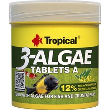 Uravas Store Tropical 3 Algae Tablets A 50ML - 36GR - 80 Adet