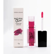 Uravas Store Bade Natural Nemlendirici Lipgloss Pink Shine 03 Dudak PARLATICISI%100 Doğal