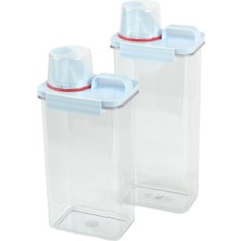 Uravas Store Gobypet 2’li Büyük Boy Saklama Kabı – Ölçekli Kapak, Sızdırmaz Mama ve Yem Için Çok Amaçlı Set