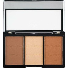 Uravas Store Makeup Revolutıon London Ultra Sculpt 3'lü Kontür Paleti C04 Light/medium