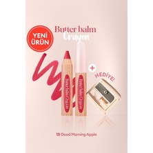 Uravas Store Clıo, Kremsi, Kalem Şeklinde Renkli Dudak Balmı &kalemtıraş Butter Balm Crayon 013 Good Morning Apple