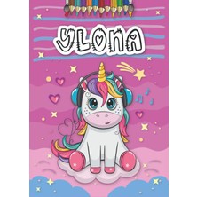 Uravas Store Ylona: Livre De Coloriage Personnalisé Pour Ylona | Licorne | Cadeau D'anniversaire Pour Fille ... | 4 À 8 Ans | 25 Motifs De Licorne Avec Le Prénom ... Format A4 (21 x 29.7 Cm) (French Edition)