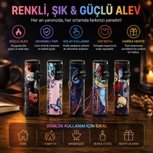 Hereveoyuncak LED Işıklı Rüzgar Çakmağı - Karışık Deseenli - Ipli