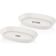 Uravas Store The Mia Daily Tunes Oval Servis 2li Set 26CM