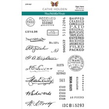 Uravas Store Spellbinders Sign Here By Cathe Holden Şeffaf Damga Seti