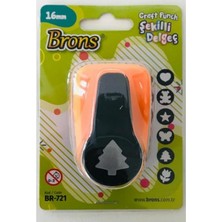 Uravas Store Brons Şekilli Delgeç 16 Mm, Ağaç Tasarım, Siyah 868186100373112