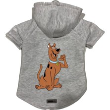Uravas Store Kapişonlu Polar Sweatshirt Köpek ve Kedi Kıyafeti & Elbisesi - Gri Scooby Doo Xs Beden