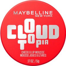Uravas Store Maybelline New York Cloudtopia Köpük Dokulu Mat Allık 03 Divine Crimson