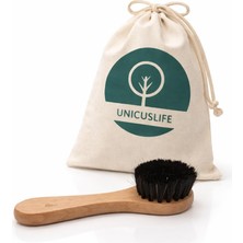 Uravas Store Unicuslife Siyah At Kılı Yüz Fırçası, Taşıma Kesesi ile Birlikte