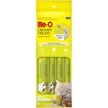 Uravas Store Me-O Creamy Treat Ton Balığı & Keçi Sütü Kedi Ödülü 4 x 15 gr