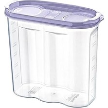 Uravas Store Buffer® 2 Kapaklı Ölçekli Erzak Kuru Gıda Saklama Kutusu Kabı - 1,7 Litre - SA935