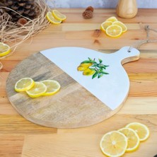 Uravas Store Bambum Kangura Limon Yuvarlak Kesme Tahtası Küçük
