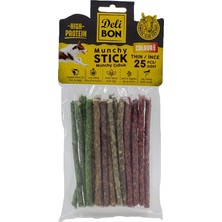 Uravas Store Doggie Delibon Deriden Munchy Çubuk Karışık Renk, THINX25PCS, Çok Renkli