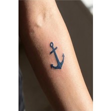 Uravas Store Çapa Yarı Kalıcı Geçici Dövme 1 Ay Kalıcı Yapıştırma Dövme 5x5 cm