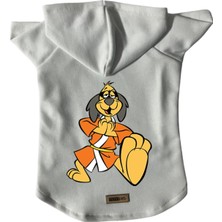 Uravas Store Monopetz Kapişonlu Polar Sweatshirt Köpek ve Kedi Kıyafeti & Elbisesi Beyaz Hong Kong Xl