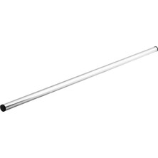 Uravas Store Alüminyum Metal Oklava Tekli 74 cm Mutfak Börek Hamur Un Yufka Açma Silindir Yuvarlak Krom Renk