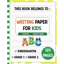 Uravas Store Writing Paper For Kids: 120 Blank Handwriting Practice Paper With Dotted Lines - Handwriting Notebook