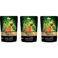 Uravas Store 3'lü Gold Wings Premium Kuş Kumu 250 gr