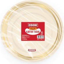 Uravas Store Cook Karton Tabak, Orta Boy, 19 Cm, 10 Adet, Tek Kullanımlık