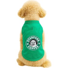 Uravas Store Kedi ve Köpek Kıyafeti & Elbisesi Yeşil Starpugs Atlet 3xl