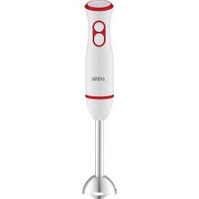 Uravas Store Sinbo 7514 El Blenderi Kırmızı – 2 Hız, Paslanmaz Çelik Aparat, Ergonomik ve Güçlü Dc Motor