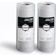 Uravas Store 10 Metre Tırtıklı Rulo Vakum Poşeti Torbası (Seçenekli) (25 Cm)