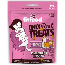 Uravas Store Fitfeed Freeze-Dried Çiğ Tavuk Ciğer Kedi Ödül Maması 40G