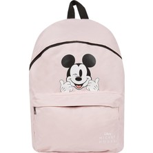 Uravas Store Defacto Kadın Unisex Disney Mickey & Minnie Okul Sırt Çantası, Pembe, Tek Beden