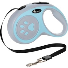 Uravas Store Sogud Otomatik Köpek Tasması 3 Metre Mavi – Geri Çekilebilir Kilitli Makara Sistemi – Dayanıklı Şerit Halat – Ergonomik Kaymaz Sap – Küçük ve Orta Irk Köpekler Için Gezdirme Tasması
