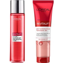 Uravas Store L’oréal Paris Revitalift Glikolik Asit Peeling Etkili Tonik & Revitalift Cilt Yenileme Etkili Temizleme Jeli 150 Ml- Glikolik Asit Cilt Bakım Seti