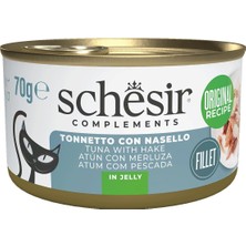 Uravas Store Schesir Tamamlayıcı Ton Balığı ile Berlam Balıklı Jöle Içinde Kedi Konservesi 70G