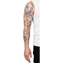 Uravas Store Antik Semboller 1 Hafta Kalıcı Tam Kol Bacak Kaplama Yapıştırma Geçici Dövme 48 cm
