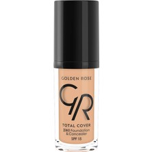 Uravas Store Golden Rose Total Cover 2si1 Arada Kapatıcı ve Fondöten No: 12 Light Beige - 30 ml