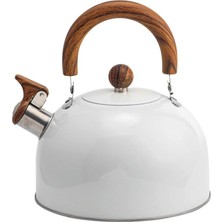 Uravas Store Valkyrie 3l Düdüklü Kettle Su Isıtıcı Çaydanlık Paslanmaz Çelik Yüksek Islıklı Beyaz
