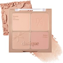 Uravas Store Dasique Karıştırılabilir Renk Tonlarına Sahip 4'lü Allık Paleti Blending Mood Cheek (#10 Muted Nuts), 111649