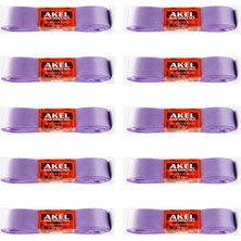 Akel Dar Dokuma Lila Saten Kurdele - 3 Cm. x 10 Metre - 10 Adet