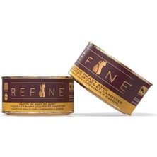 Uravas Store Refine Kısır Kedi Konservesi Deniz Taraklı ve Havuçlu 85 gr