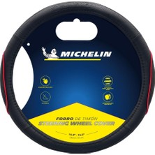 Uravas Store Mıchelın MC1003NR Premium Suni Deri Direksiyon Kılıfı, Kırmızı